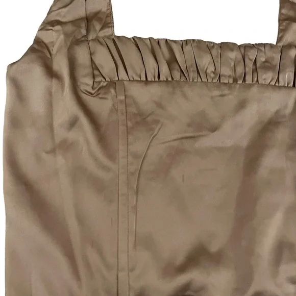 Princess Polly Nude Taupe New Bodysuit With Shirred Square Neckline Boning sz 6 - Picture 4 of 9